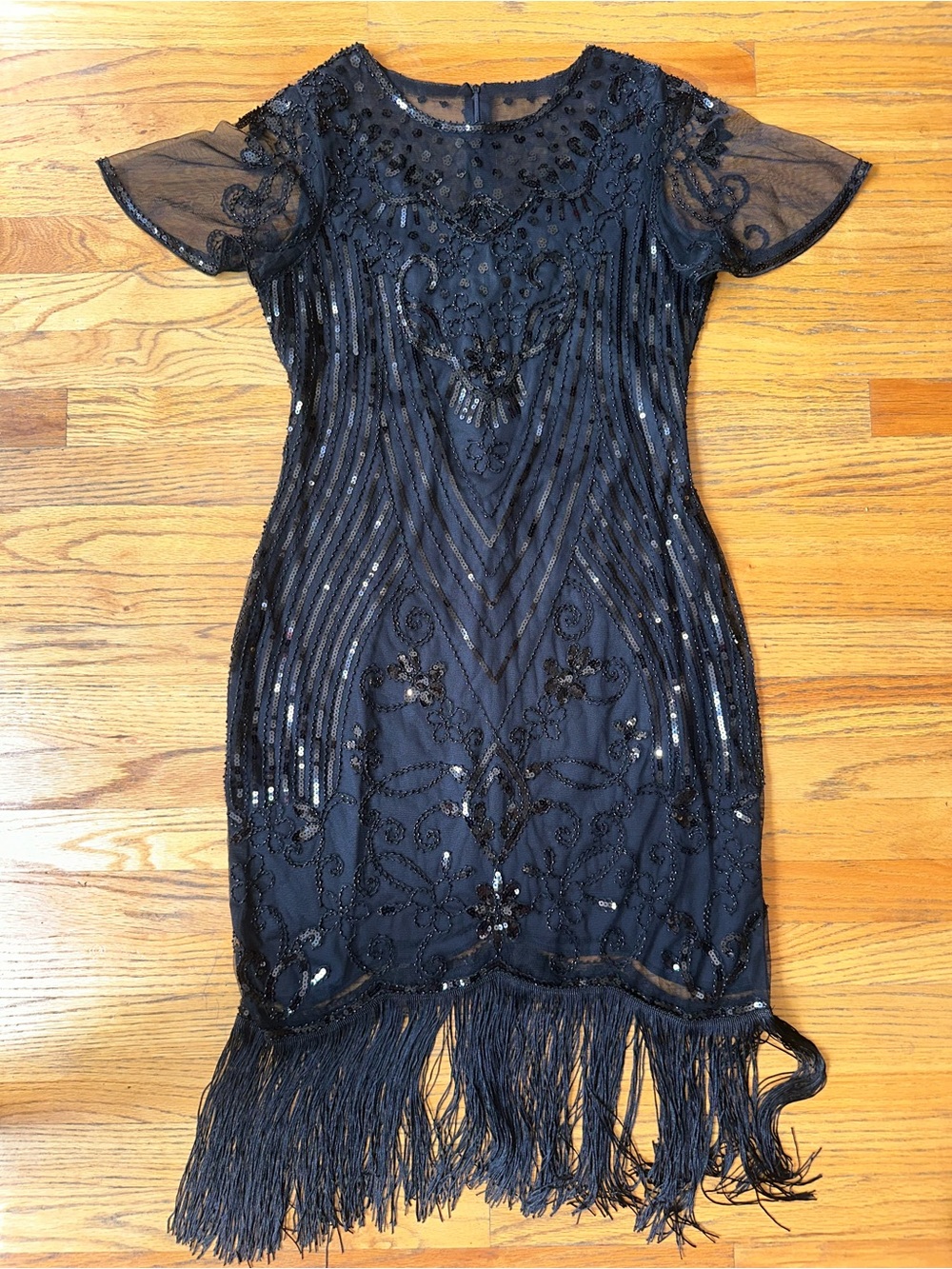 SWEETV 1920’s Flapper Dress for Woman - Picture 3 of 9